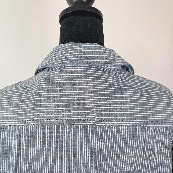 Levis Womens Pajama Shirt Dark Chambray Sz Large Comfortable Stylish Loungewear - Picture 6 of 12